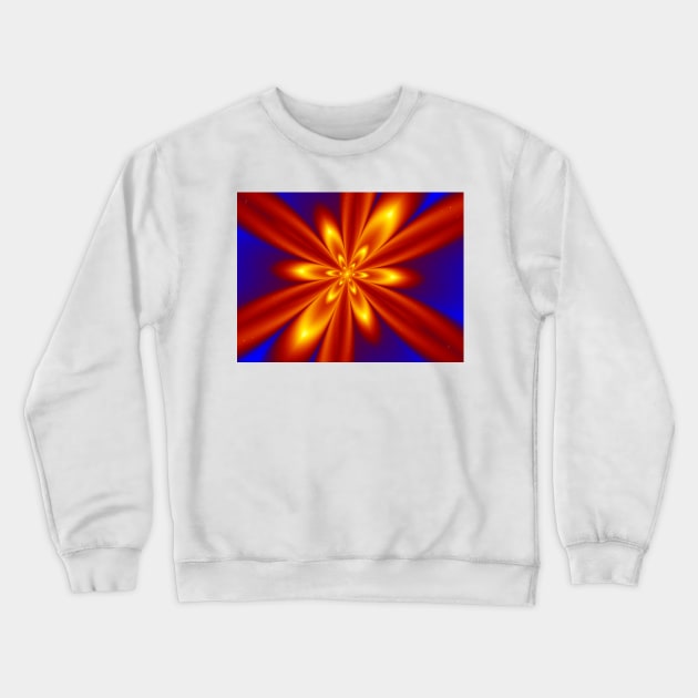 Starburst Pattern Crewneck Sweatshirt by pinkal